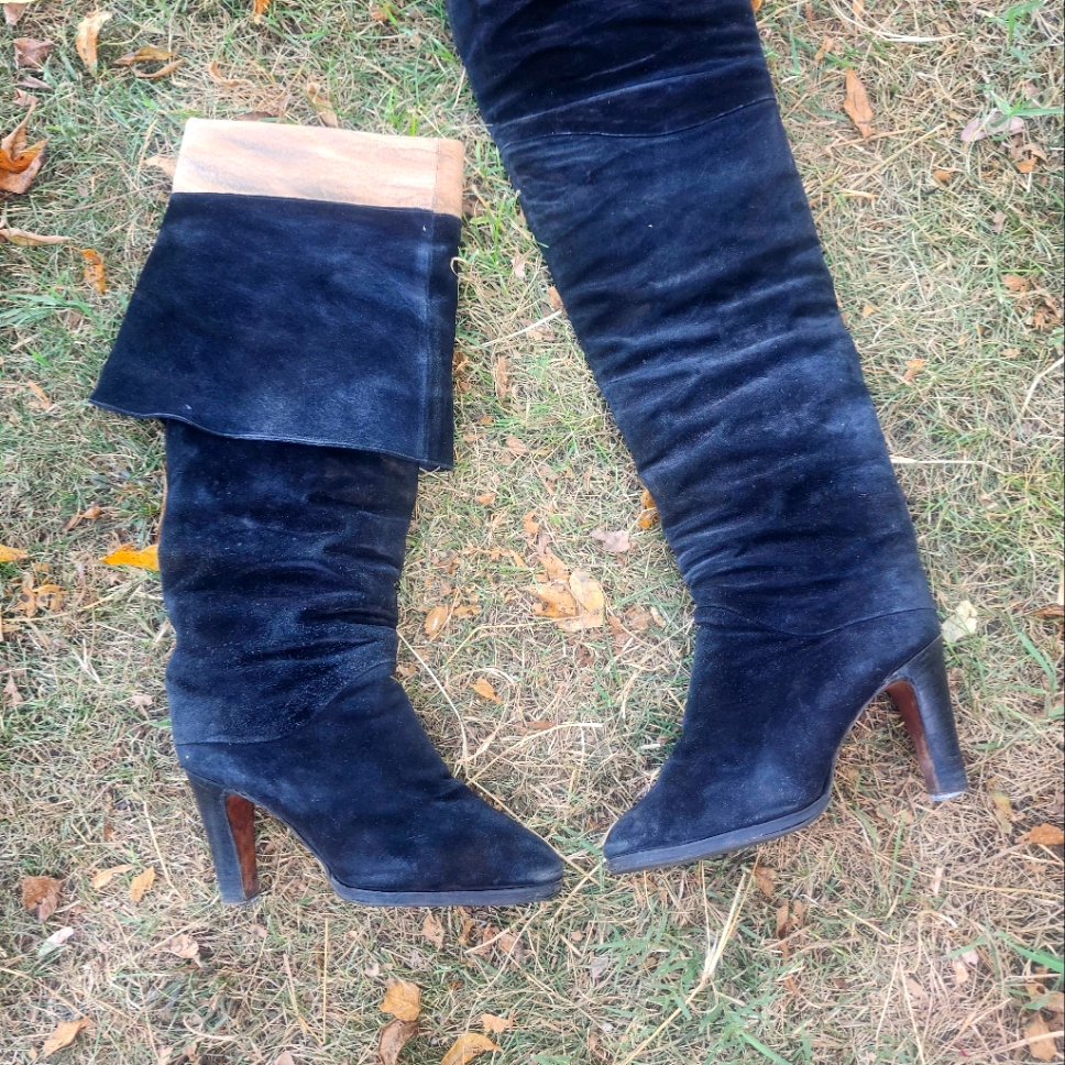1980's Thigh High Italian Boots